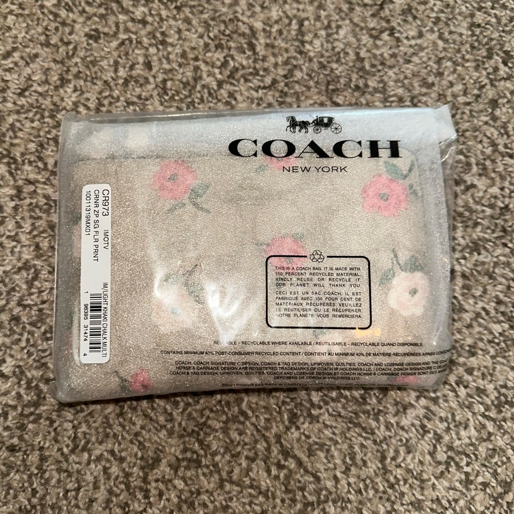 Coach Floral Print Wristlet - Picture 2 of 7